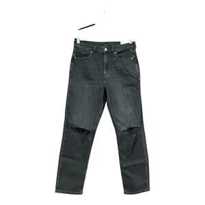 American Eagle Jeans Mom Women 8 Short Black NWT